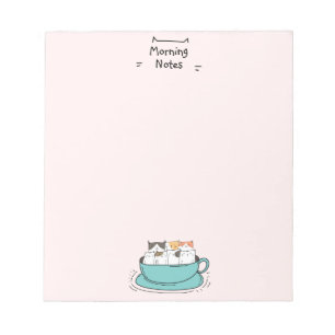 Personalised Coffee Cats Notepad