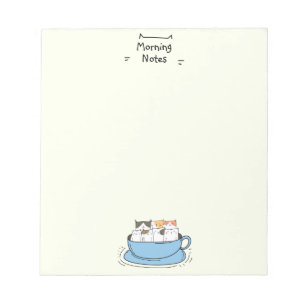 Personalised Coffee Cats Notepad
