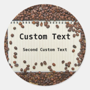 Personalised Coffee Journal Label