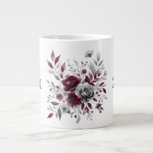 Personalised coffee mug floral