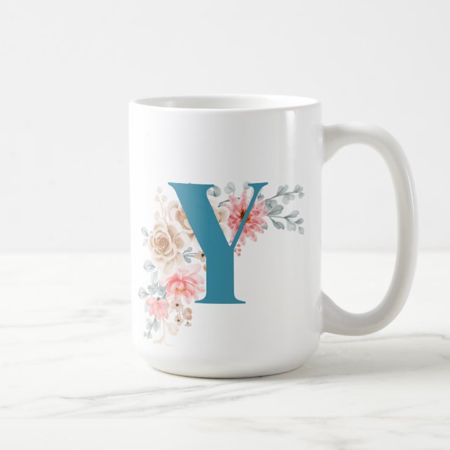 Personalised Coffee Mug Letter Y (Right)