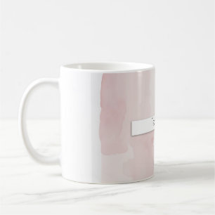 Personalised coffee mug watercolor
