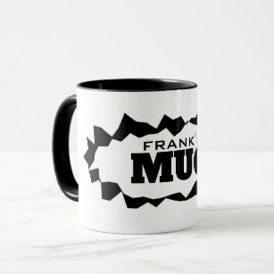 Personalised coffee mug with funny ripped hole