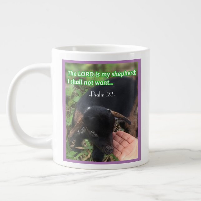 Personalised Coffee Mug With Inspirational Verse (Left)
