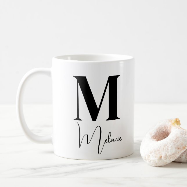 Personalised Coffee Mug with Your Custom Name (With Donut)