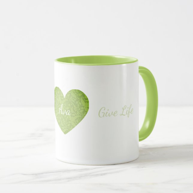 Personalised Coffee Mugs, Ava Name Mug (Front Right)