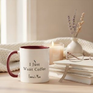 Personalised Coffee Mum Mug Custom Baby Name Mug
