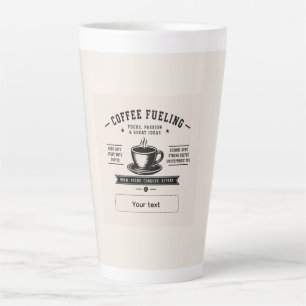 Personalised Coffee Quote Design – Custom Name Latte Mug