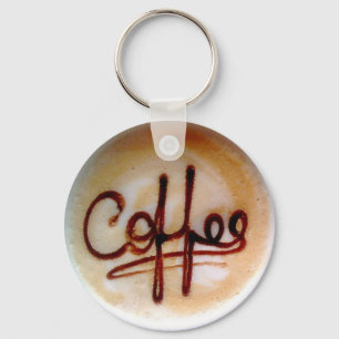 Personalised Coffee Written On Foam Key Ring