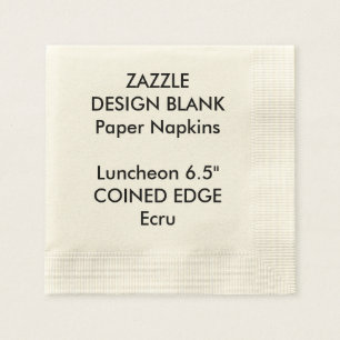 Personalised Coined Edge Luncheon Paper Napkins