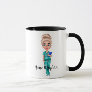 Personalised "Cold Coffee #NurseLife" (Blonde) Mug