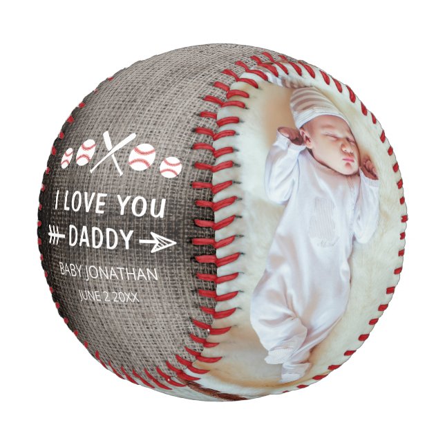 Personalised Collage Baseball Fathers Day (Angled)