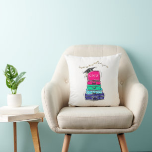 Personalised College Bound Graduation Suitcase Cushion