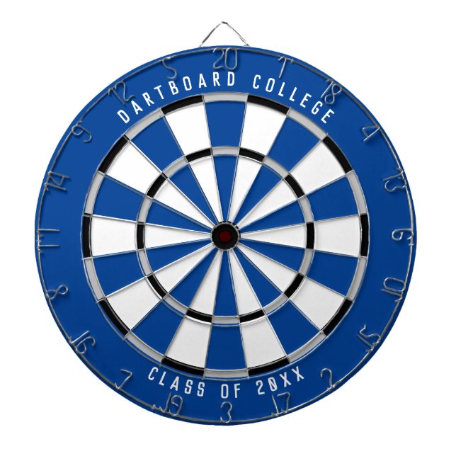 Personalised College Class of 20XX | Blue Dartboard (Front)