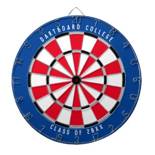 Personalised College Class of 20XX Blue/Red Dartboard