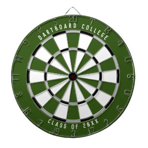 Personalised College Class of 20XX   Forest Green Dartboard