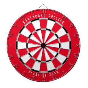 Personalised College Class of 20XX Template   Red Dartboard