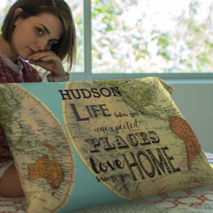 Personalised college Dorm Room Inspirational Quote Pillowcase