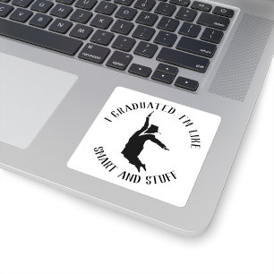 Personalised College Graduate Gag Graduation Square Sticker