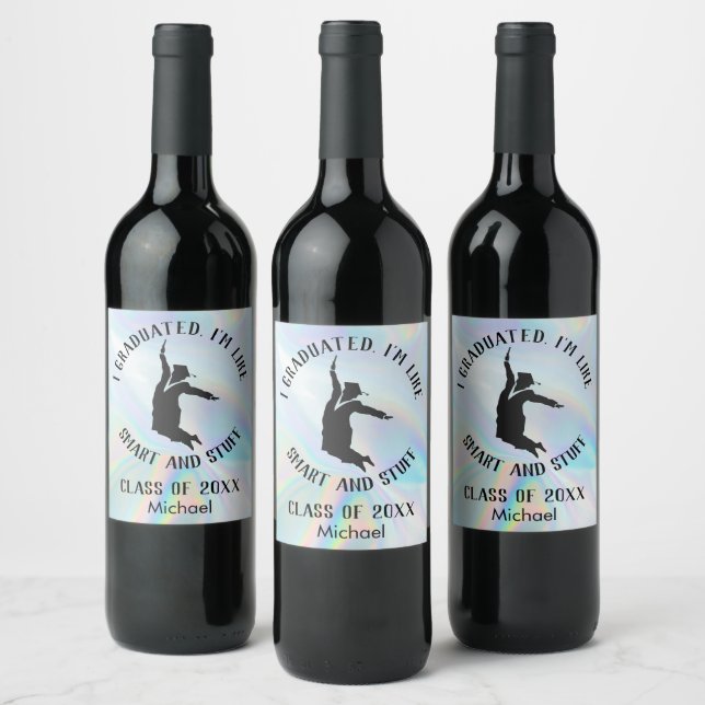 Personalised College Graduate Gag Graduation Wine Label (Bottles)