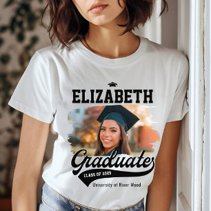 Personalised College Graduate Photo Graduation T-Shirt