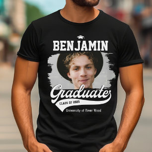 Personalised College Graduate Photo Graduation T-Shirt