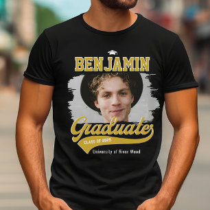 Personalised College Graduate Photo Graduation T-Shirt