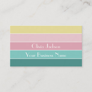 Personalised Colorblock Business Card