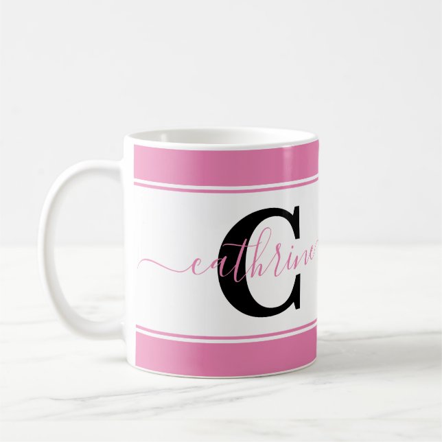 Personalised colorblock coffee mug (Left)