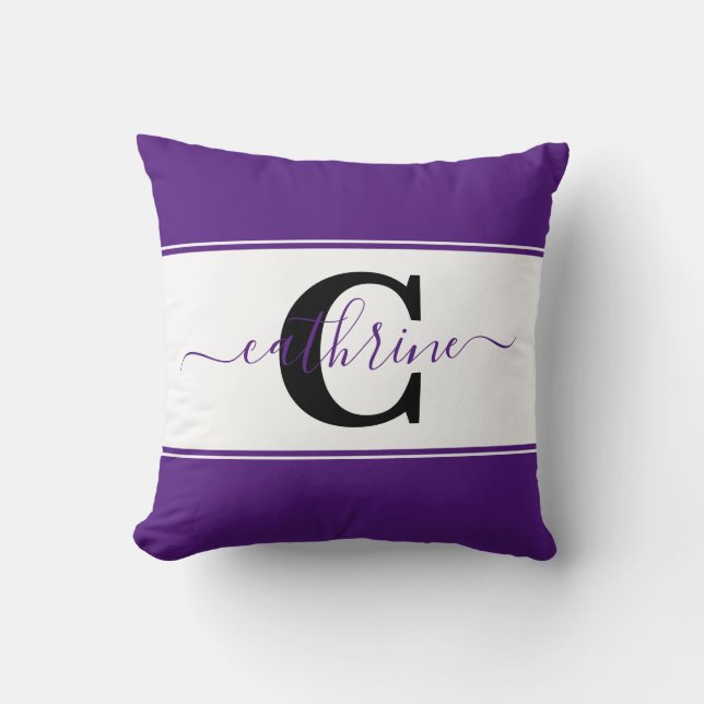 Personalised colorblock cushion (Front)