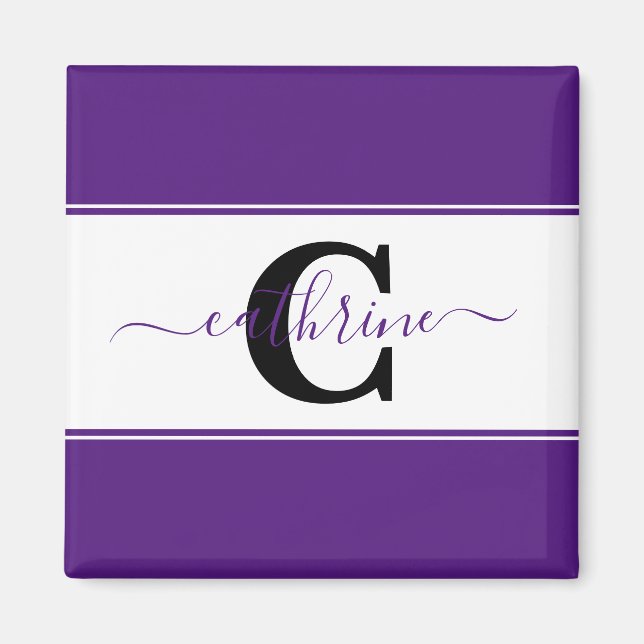 Personalised colorblock  magnet (Front)