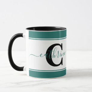 Personalised colorblock  mug