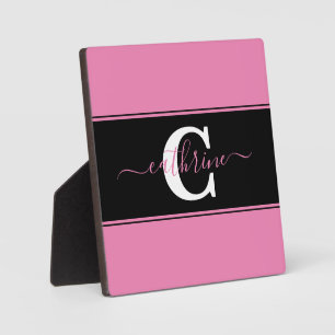 Personalised colorblock plaque