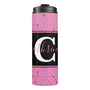 Personalised colorblock thermal tumbler