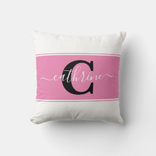 Personalised colorblock throw pillow