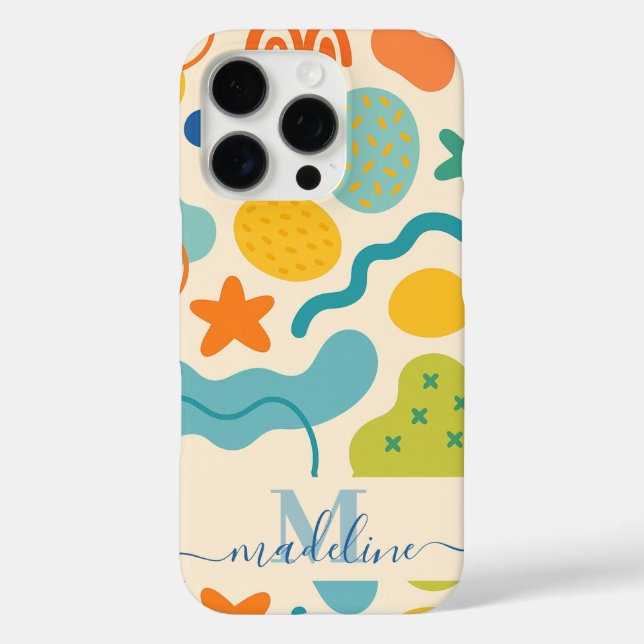 Personalised Colour Splash Abstract Phone Case (Back)