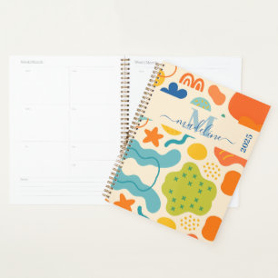 Personalised Colour Splash Abstract Planner