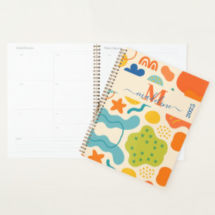 Personalised Colour Splash Abstract Planner