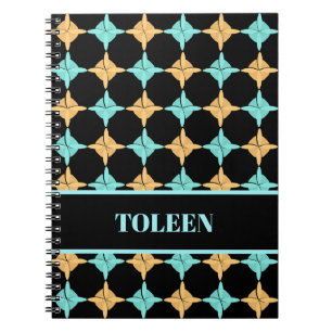 Personalised Colourful Abstract Pattern            Notebook