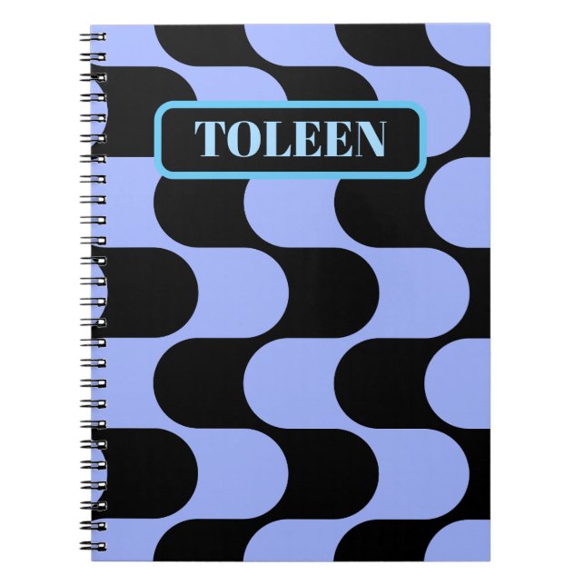 Personalised Colourful Abstract Pattern            Notebook (Front)