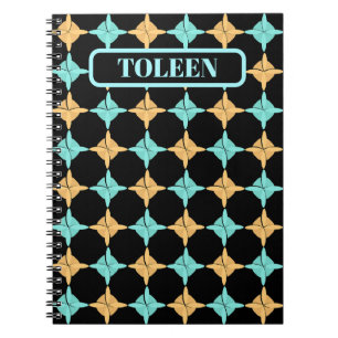 Personalised Colourful Abstract Pattern            Notebook