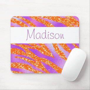 Personalised Colourful Animal Print Mouse Pad