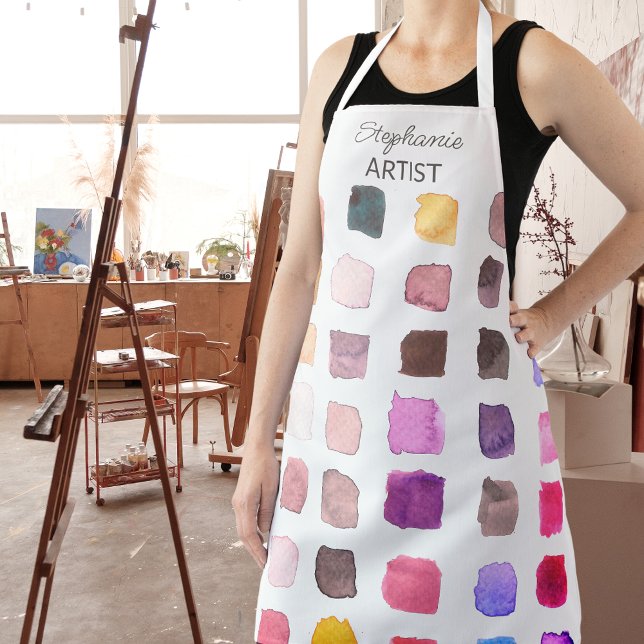 Personalised Colourful Artist Apron (Creator Uploaded)
