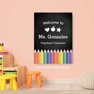 Personalised Colourful Back to School Welcome Poster