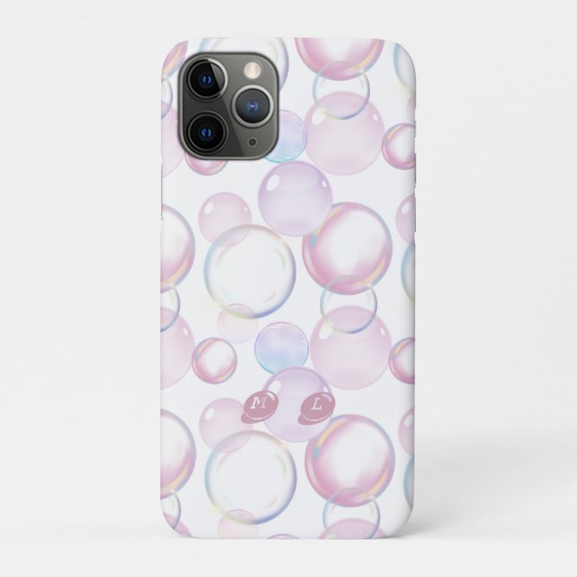 Personalised Colourful Bubbles Case-Mate iPhone Case (Back)