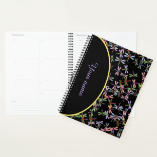 Personalised colourful dragonflies planner