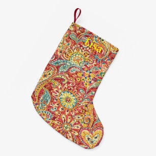 Personalised Colourful Floral Christmas Stocking