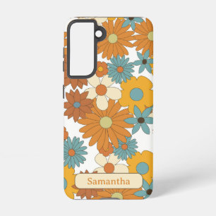 Personalised Colourful Flower Pattern  Samsung Galaxy Case