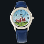 Personalised Colourful funny kids boys Train Choo Watch<br><div class="desc">Personalised Colourful funny kids boys Train Choo Choo</div>