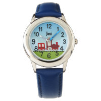 Personalised Colourful funny kids boys Train Choo
